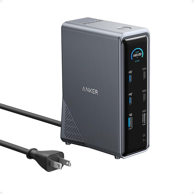 Anker Prime Docking Station, 14-in-1 Laptop Docking Station Dual Monitor by Unknown
