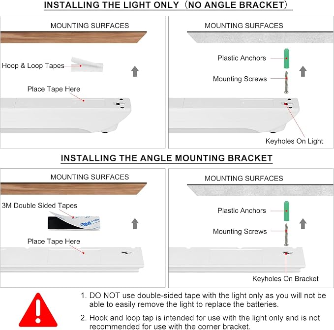 BIGMONAT LED Under Cabinet Light, Battery Operated RGB Colors Changing Led Bar Lights with Remote,Multicolor Under Counter Lights for Kitchen, Dimmable Light for Cabinet, Counter, Workbench - Image 6