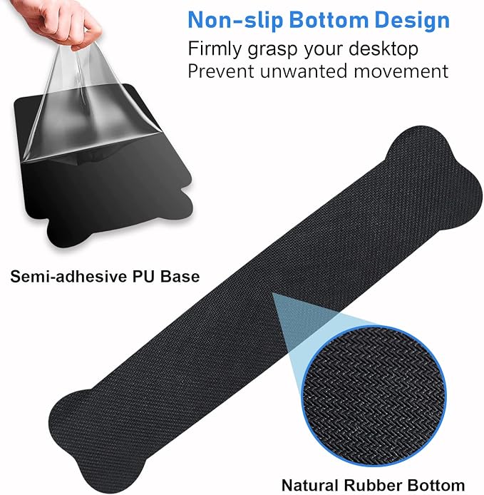 Wrist Rest Support Ergonomic Gel Mouse Pad and Memory Foam Keyboard Set, Non-Slip Rubber PU Base for Home Office Working Studying Easy Typing & Pain Relief, Celestial Theme Sun with Crescent Moon - Image 5