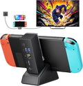JSAUX Switch Dock 7-in-1, Portable TV Dock with 4K@120Hz HDMI, Gigabit Ethernet, USB A and USB C 3.1, 100W PD Charging, Travel Docking Station Compatible with Switch - HB0704 by JSAUX