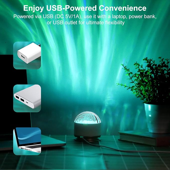 HUMIIEYE Northern Lights Projector, 13 Colors Aurora Night Light Projector for Bedroom, 3 Timers, Remote Galaxy Light Projector, Memory Function Dimmable Mood Lighting for Playroom Kids Teen Girl Gift - Image 4