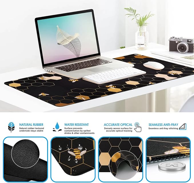 iCasso Honeycomb Mousepad 35.4"x15.7", Desk Protector for Workspace - Image 6