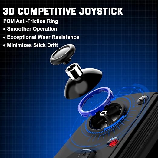 Joso Wireless Game Controller for iPhone/iPad/Android, Phone Controller for Android/iOS/Switch with Hall Effect Triggers, 2 Programmable Back Buttons, Dual Vibration & Turbo, Support Phone Case - Image 5