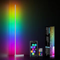 MIHEAL Corner Floor Lamp - Smart RGB LED Corner Lamp with App and Remote Control, 16 Million Colors & 68+ Scene, Music Sync, Timer Setting -for Living Rooms, Bedrooms, and Gaming Rooms by Miheal