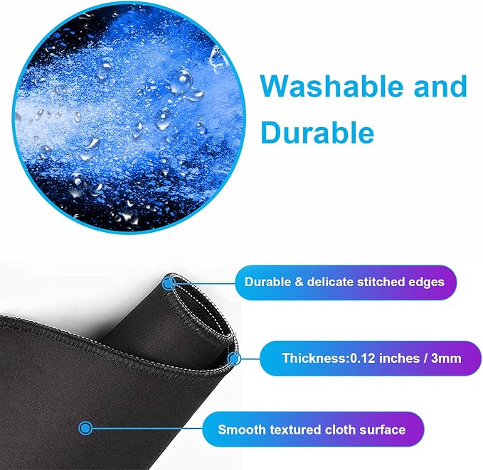 Colorful Starry Sky Mouse Pad, Office, Keyboard, Laptop, and Home Desk Pad | Large Extended Mouse Pad; Full Desk Coverage; Waterproof Coating; Stable Anti-Slide Base For Gaming, Office, Study Daily Use - Image 6