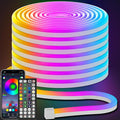 AILBTON 50FT Neon Rope Lights, RGB LED Strip Lights, Waterproof IP67 LED Lights for Bedroom, DIY Design, Music Sync, Remote Control, Multiple Modes for Bedroom by AILBTON