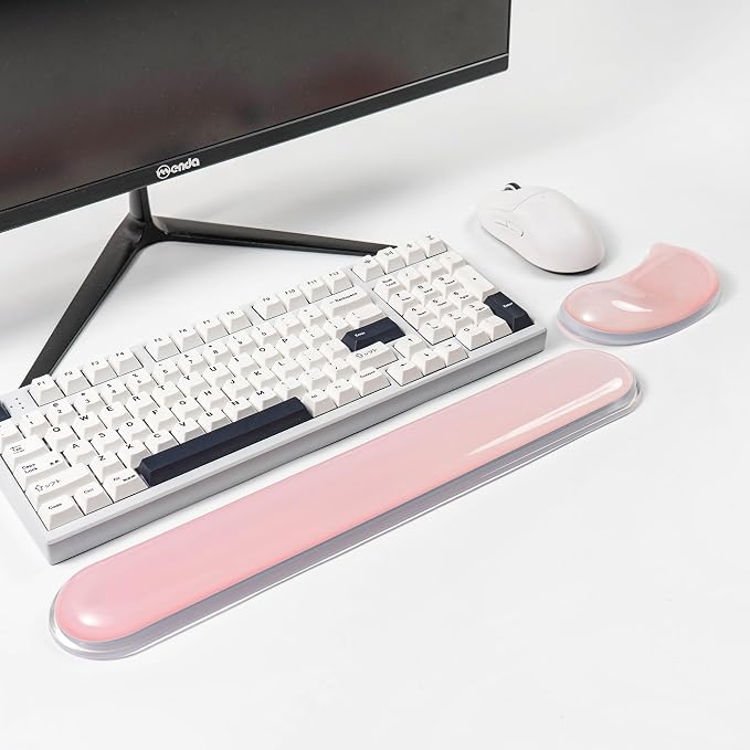 Gel Keyboard and Mouse Wrist Rest Set,Wrist Support for Computer Keyboard - Image 2