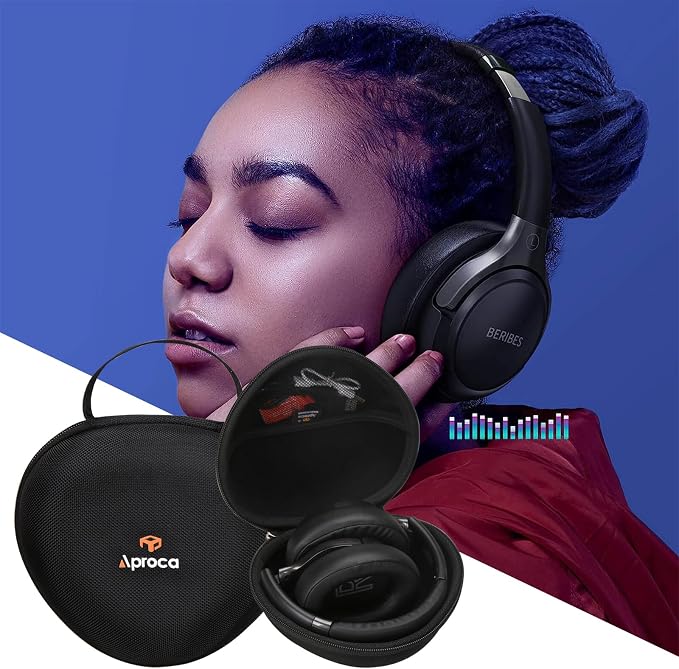 Aproca Headphones Case Compatible with iClever BTH12 / HS19 / BTH26 / BERIBES/eKids Jurassic World Foldable Kids Headphones, Portable Storage Bag - Image 4
