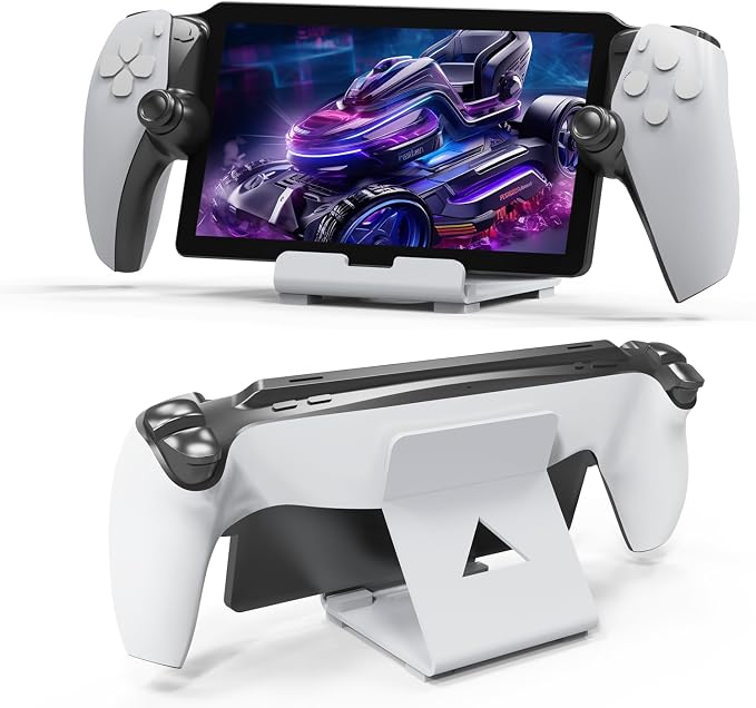 Levigo Game Controller Desktop Holder Stand Compatible with PlayStation Portal/ASUS ROG Ally/Steam Deck/Switch, Gaming Accessories Game Controller Host Bracket (White) - Image 3