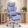 Efomao Big and Tall Office Chair 440LBS, Purple Heavy Duty Executive Chair with Footrest, Ergonomic Desk Chair for Home Office, Wide Computer Chair | 400lbs support, 135° recline, dual-layer foam cushion, 23.5" seat & footrest. BIFMA by OFFICECHAIR