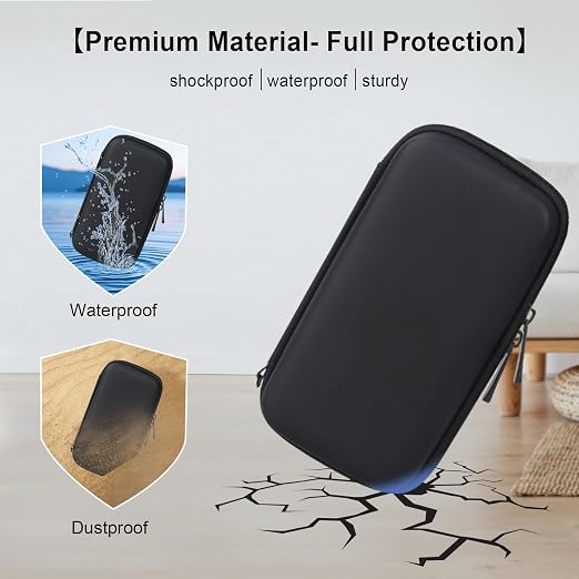 Elonbo Carrying Case for TaddToy/WELLST·G/Beijue/FAMILY POCKET/CCTU/X- JOYKIDS/GREENCREEK/Beico/KAVOYI/GuaiyeyeAP/TEBIYOU Handheld Game Console, Portable Electronic Gaming Player Bag, Black+ - Image 5