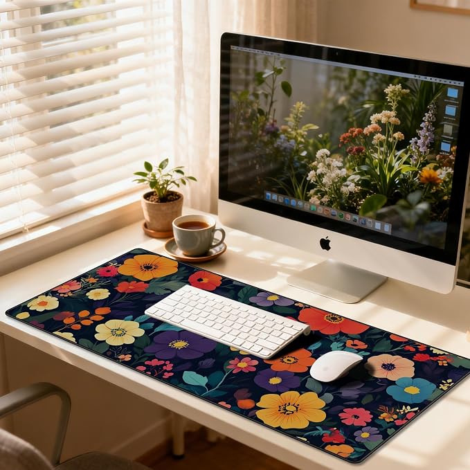JIALONG Large Gaming Mouse Pad - Extended Desk Mat for Gaming and Office | XXL large size; non-slip rubber base; precision stitched edges；smooth mouse control; fit for gaming & office use - Image 7