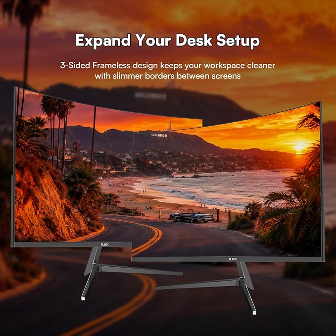 24 Inch Curved Monitor, FHD 1080P 100Hz VA Computer Display for PC | 3000R VA Screen, 4000:1 Contrast, 98% sRGB, HDR10, FreeSync, HDMI VGA, VESA 75x75mm, Low Blue Light for Office, Study, Home - Image 5