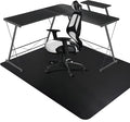 SALLOUS Chair Mat for Carpeted Floors, 46" x 60" Heavy Duty Chair Mat for Carpet, Vinyl Floor Mat with Grips, Carpeted Floor Protector Rolling Computer Desk Mat for Home Office (Black) by SALLOUS
