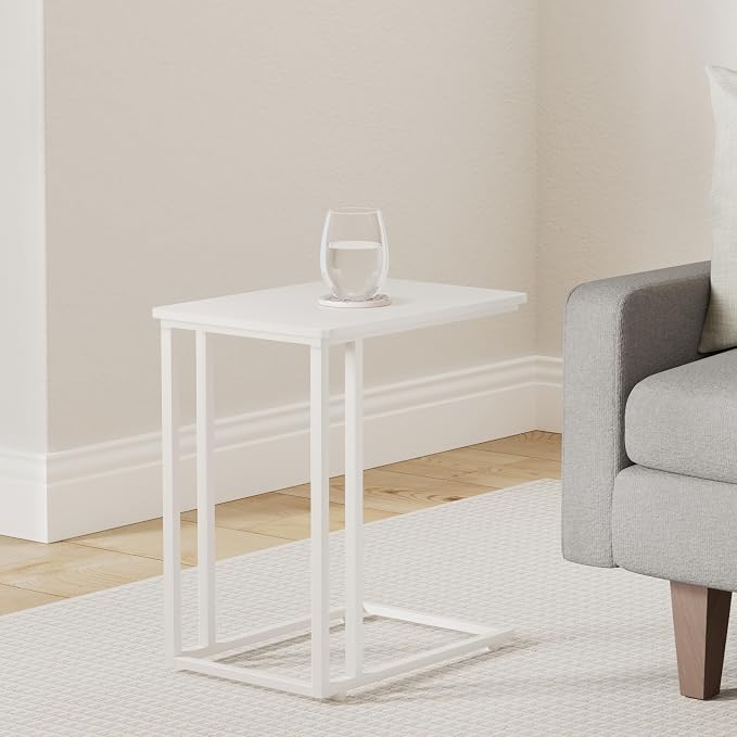 VASAGLE C Shape End Table for Couch or Sofa, Industrial Small Side Table - Image 2