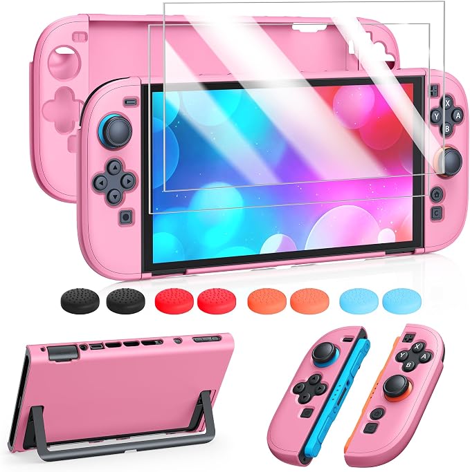 FYOUNG Switch 2 Case Pink, Slim Protective Hard Shell for Nintendo 2 by FYOUNG