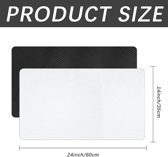 10 Pcs Sublimation Blanks Playmat 14x24 Inch,Trading Board Game mat is Made of Rubber, Versatile Card Game mat and Desk pad for Home Office Use - Image 2