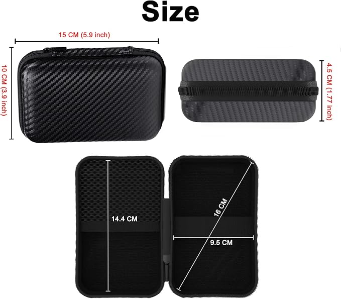Carrying Case for R36S/ RG36 Pro/ R36 Pro/ RG353VS/ RG353V Retro Game Consoles Portable Video Gaming Console Travel Bag Protection EVA Carrying Box Handheld Emulator Storage Holder Organizer - Image 3