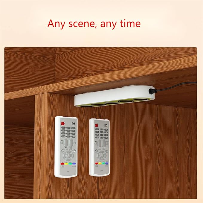 Magnetic Remote Control Holder Wall Mount, 5 Pcs Upgrade Remote Control Organizers Storage Self-Adhesive TV Remote Control Rack for Back of TV (Gray) - Image 7
