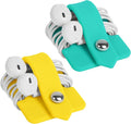 Cord Organizer Tangle-Free Earphone Organizer Headphone Earphone Cable Organizer Cord Wrap Winder Earbuds Wrap Winder Cord Manager Cable Winder(Blue&Yellow, Set of 2) by ELFRhino