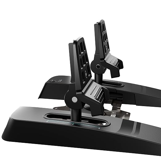 Turtle Beach VelocityOne Universal Rudder Pedals for Windows 10 & 11 PCs, Xbox Series X, Xbox Series S, and Xbox One Featuring Smooth Rudder Axis, Adjustable Brakes and Pedal Width – Black - Image 4