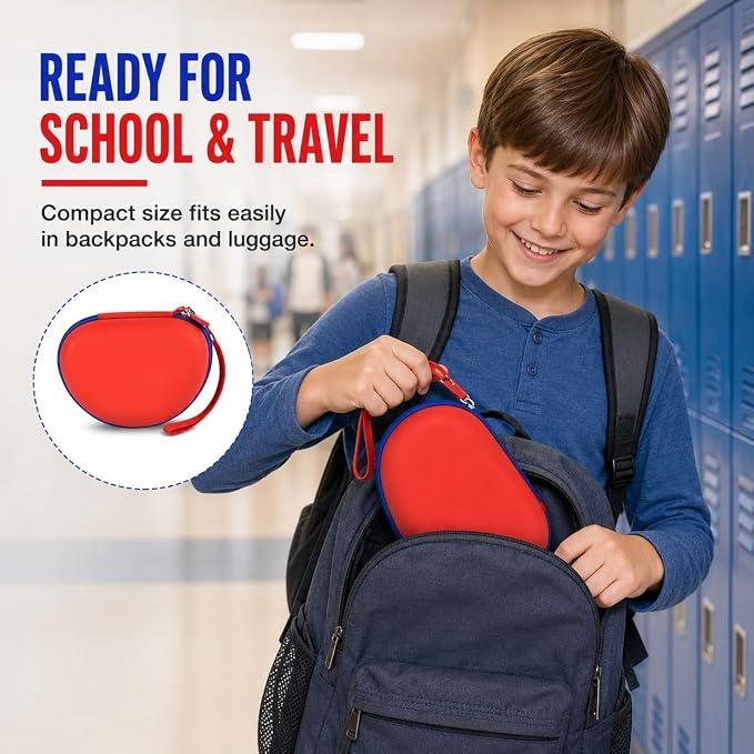 ANKHOH Kids Headphone Case for eKids for Beats Solo4 Headphones, Red - Image 7