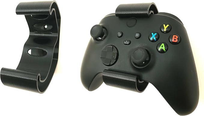 Controller Holder – Under Desk or Wall Mount Compatible with PS5 DualSense and Xbox Controllers | Quick Snap-in Design | Made in USA by Unknown