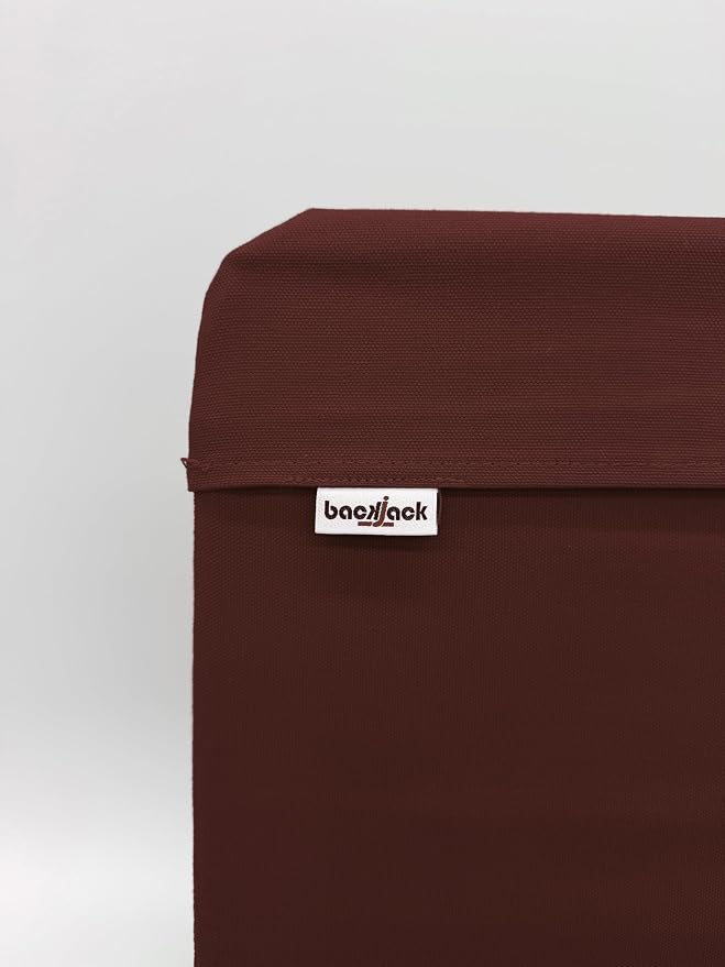 Original BackJack-Made in THE USA- Folding Burgundy Cotton Fabric Lightweight Floor Seating Chair for Gaming, Families, Parents, Daycare, Back Support, Reading, Yoga, Meditation, Dorm - Image 5