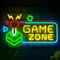 Game Zone Neon Sign, Gaming LED Neon Light Sign for Gamer Room Wall Decor by Lurevia