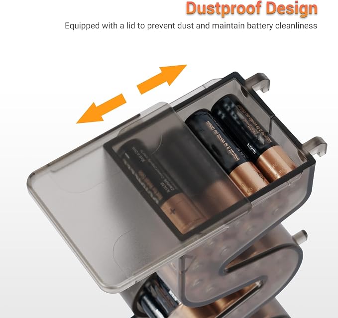 KIWIFOTOS 27 AA Battery Case Holder with Tester Vertical - Image 5