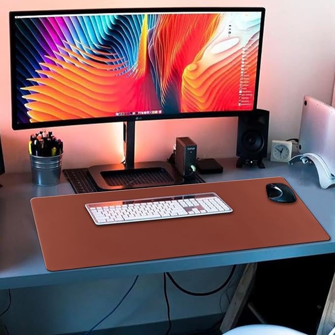 XXL Gaming Mouse Pad 35.4x15.7 Professional Large Mouse Pad & Computer Game Mouse Mat-90x40 Brown - Image 6