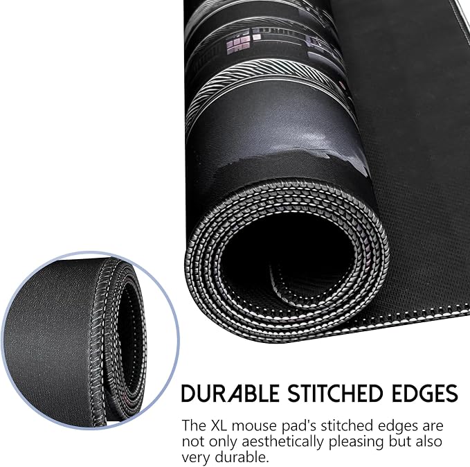 FreeNook Mouse Pad Gaming Mousepad,Large Mousepads for Keyboard and Mouse with Non-Slip Rubber Base,Suitable for School,Office,Home,47.2 x 23.6 Inch - Image 5