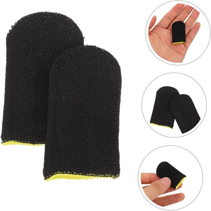 Gadpiparty Gaming Finger Sleeves 30pcs with Enhanced Touch Sensitivity Carbon Fiber and Sweatproof Comfort, Breathable Anti-Slip Thumb Covers for Mobile and Tablet for Game Players - Image 9