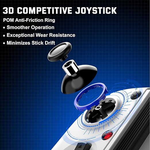 Joso Wireless Game Controller for iPhone/iPad/Android, Phone Controller for Android/iOS/Switch with Hall Effect Triggers, 2 Programmable Back Buttons, Dual Vibration & Turbo, Support Phone Case - Image 5