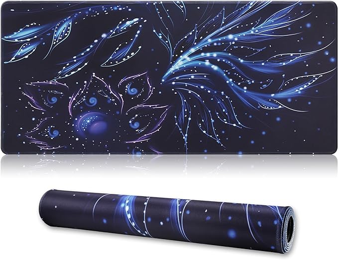 XXL Gaming Mouse Pad 35.4x15.7 Professional Large Mouse Pad & Computer Game Mouse Mat-90x40 Flowershape by Cmhoo