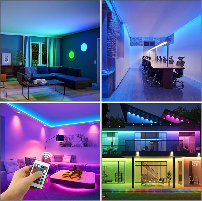RGB LED Light Strip Remote Controller, 24 Key Wireless IR Remote Controller - Image 6