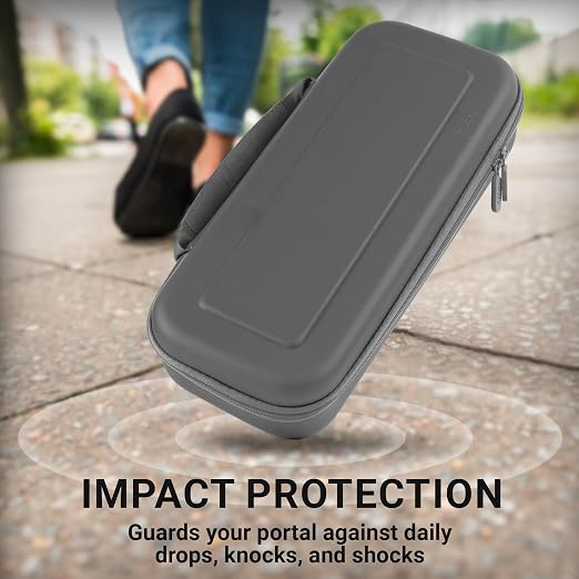 Orzly Carry Case Designed for PlayStation Portal Remote Player for PS5 Console Holds Accessories, Travel and Storage Protection for Headset Charger and More Grey - Gift Box Edition - Image 6