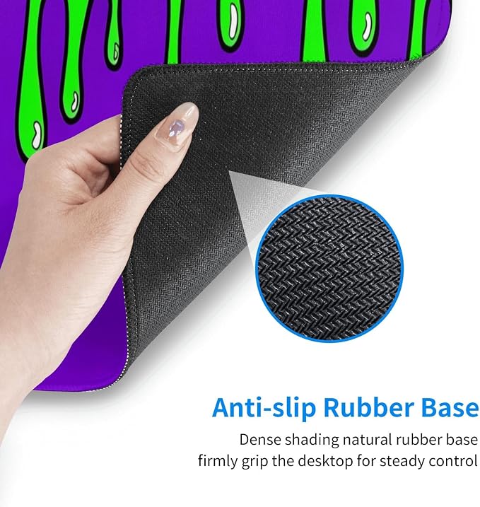 Gaming Mouse Pad Abstract Dripping Design Desk Mat Desk Pad Large Gaming Mouse Pad E-Sports Office Keyboard Pad Computer Mouse Non-Slip Computer Mat Gift for Teen Boyfriend Girlfriend - Image 3