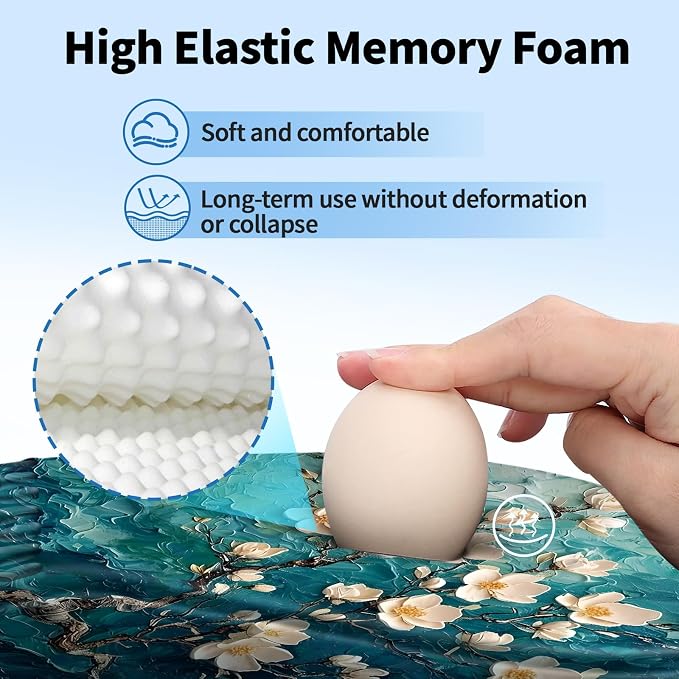 YIWEI Ergonomic Mouse Pad with Wrist Rest for Carpal Tunnel Pain Relief - Image 3