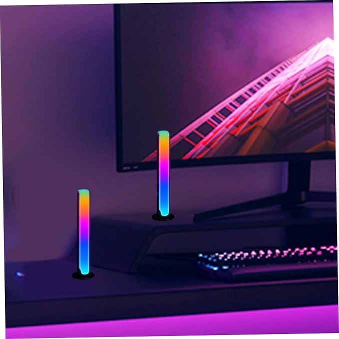 GRB Light Bar, 2Pcs LED Light Bar APP Rmote Control Gaming USB Powered Ambient Lighting TV Backlight, 5 Speeds, 4 Brightness, 8 Dynamic Modes for Gaming Room - Image 6