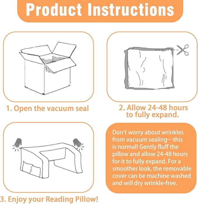 Reading Pillow for Adults, Supportive Lap Desk & Gaming Pillow for Bed, Couch, Floor, Simple Design with Ergonomic Arm Rest for Reading, Working, Gaming, Knitting 4 Color Options (Taupe) - Image 7