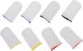 4 Pairs Sweat-Resistant Gaming Finger Sleeves for Mobile and Home Use 24-Needle Fiberglass Finger Covers for Precise Game Control Random Color by Unknown