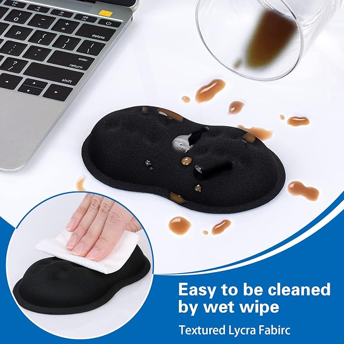 2 Pack Mouse Wrist Rest, Canjoy Wrist Rest for Mouse Memory Foam Wrist Pad - Image 4