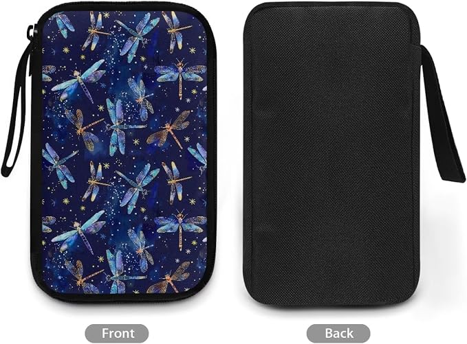 Galaxy Dragonfly Print Cable Organiser Bag, Electronic Accessories Bag for Travel, Waterproof Cord Storage Organizer for Hard Drives, Cables, Chargers, Power Bank - Image 3