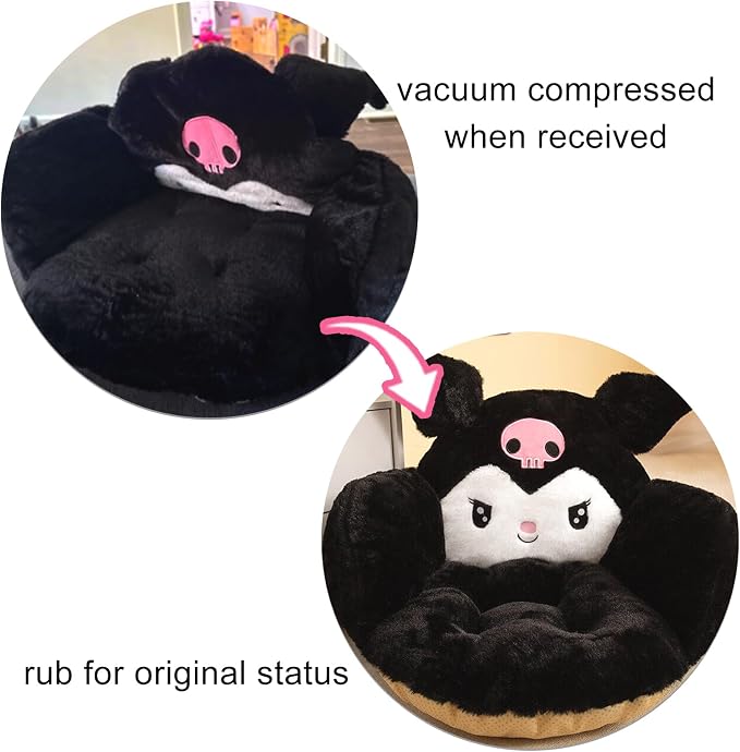 Ohjijinn Kawaii Cushion Chair, Comfy Cartoon Plush Seat Cushion, Floor Pillow Floor Cushions, Cute Office Chair Cushion Room Decor for Girls Woman - Image 5