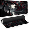 Large Gaming Mouse Pad, Japanese Samurai Desk Mat, XL Extended Big Mousepad with Non-Slip Rubber Base, Keyboard Computer Mat for Gamers, Office &Home, 31.5x11.8in, Red Maple by Unknown
