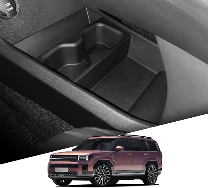 LUCKEASY Centre Console Lower Storage Box for Hyundai Santa Fe 2024-2026 - Image 4