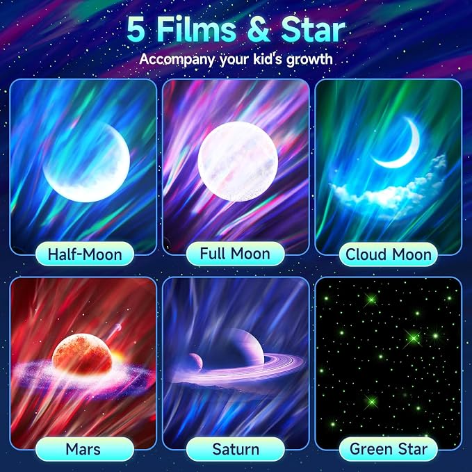 Staryou Galaxy Projector Northern Lights Projector with Bluetooth Speaker - Image 3