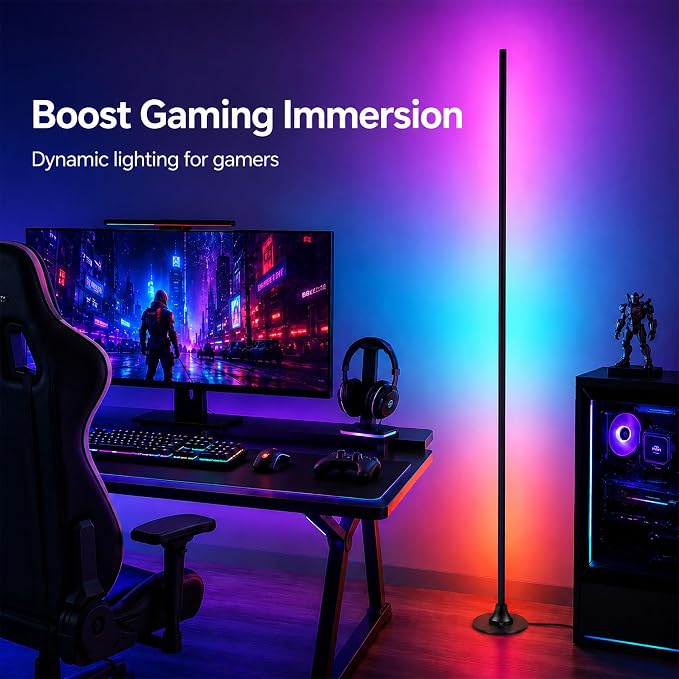 sylvwin Corner Floor Lamp,Smart Ambient Light for Gaming Room - Image 5