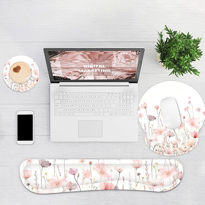 Ergonomic Mouse Pad with Wrist Rest and Keyboard Wrist Rest, Mousepad - Image 5
